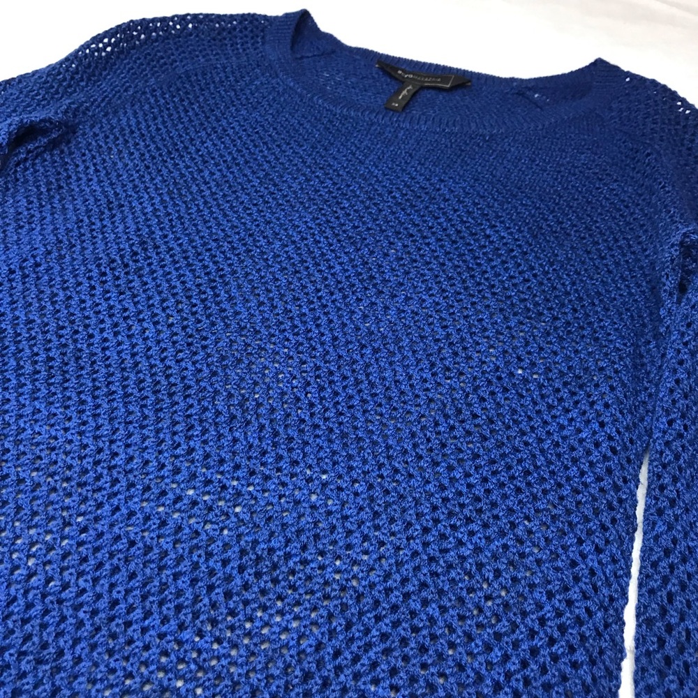 BCBG Open Knit Top